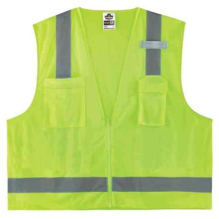 8249Z 2XL/3XL Lime Type R Class 2 Economy Surveyors Vest